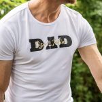 T-shirt met kindernamen en dad voor vaderdag